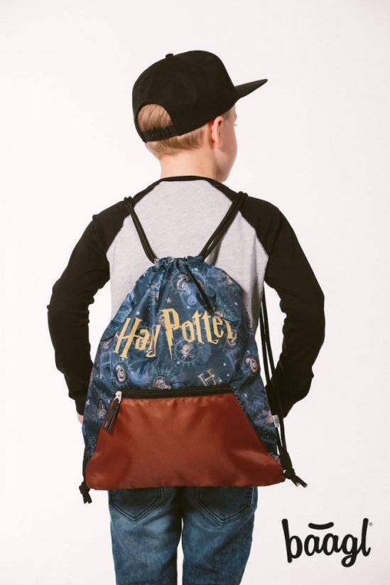 Sáček na obuv s kapsou Baagl Harry Potter Bradavice