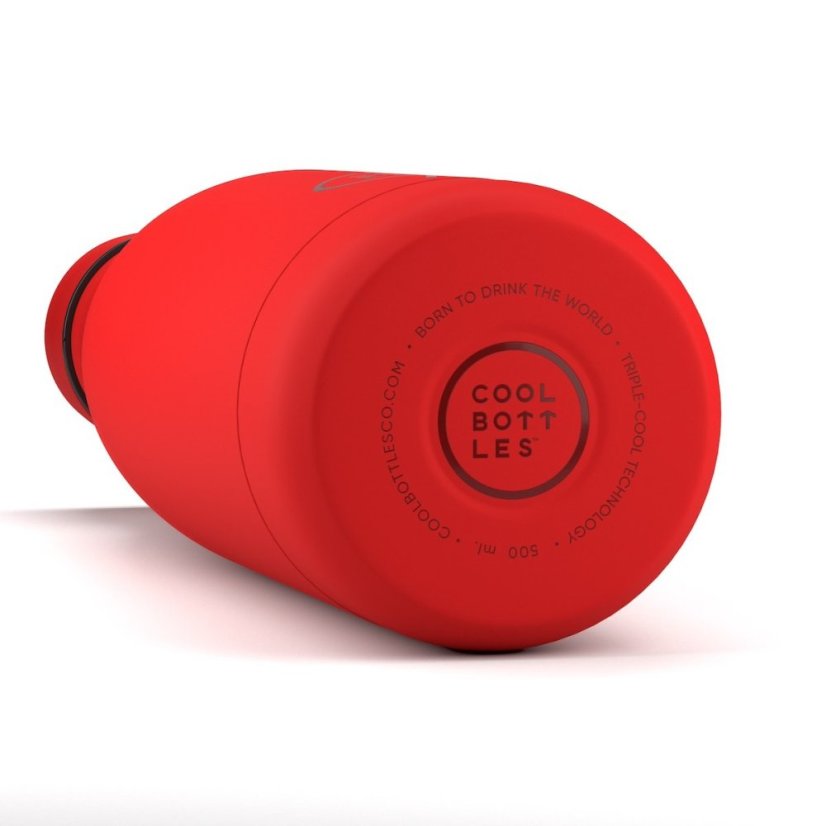Nerezová termolahev COOL BOTTLES Vivid Red třívrstvá 750 ml