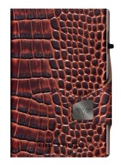 Kožená peněženka TRU VIRTU CLICK & SLIDE TWIN - Croco Brown