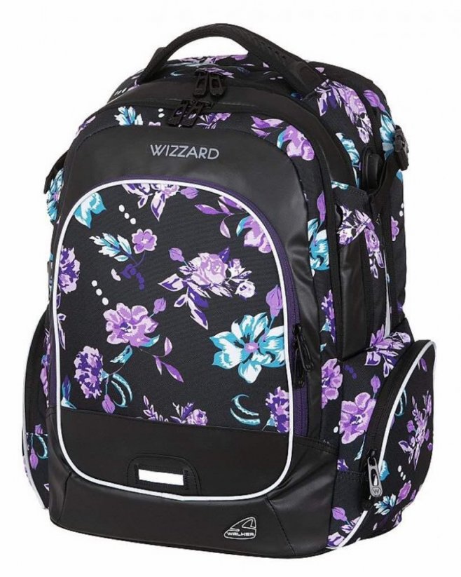 Studentský batoh WALKER WIZZARD Campus Flower Violet