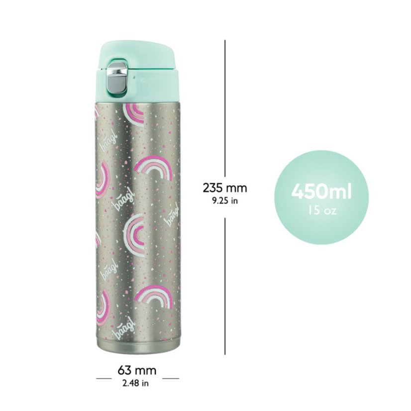BAAGL Termofľaša Dúha, 450 ml - Baagl