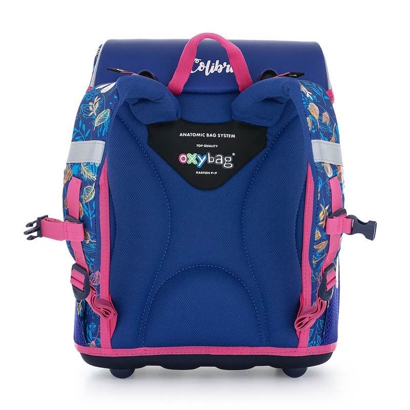 Školní aktovka v setu pro prvňáčky Oxybag PREMIUM Kolibřík - 3 díly