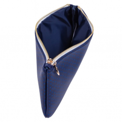 Kosmetická taška plochá Blue triangles