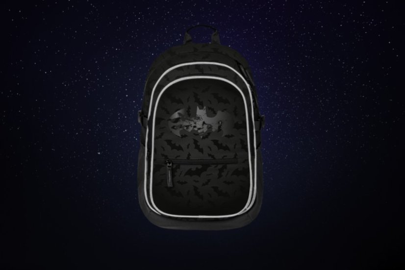 BAAGL SET 3 Core Batman černý: batoh, penál, sáček - Baagl