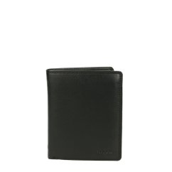 Pánská kožená peněženka Bugatti Simbiosi na výšku černá