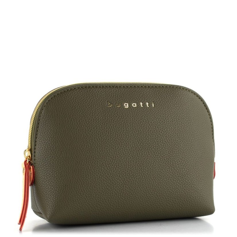 Dámská kosmetická taška Bugatti Ella olivová oválná