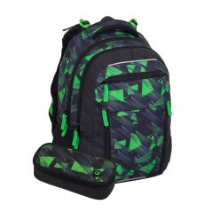 Bagmaster PORTO 24 A školní set – černo-zelený - Bagmaster