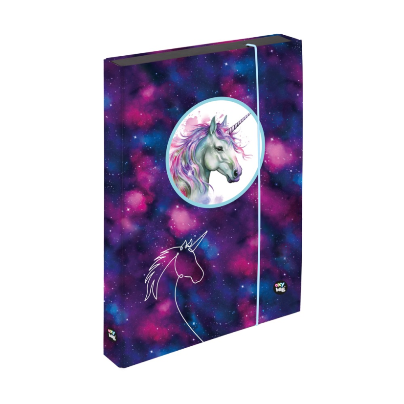 Box na sešity A4 Jumbo OXY GO Unicorn - Oxybag (Karton P+P)