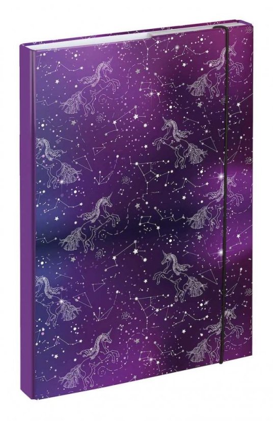 Desky na školní sešity A4 Baagl Unicorn Universe