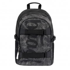 Školní batoh v setu Baagl skate Ash - 3 díly - Logo Dark