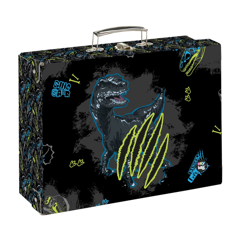 Kufřík lamino hranatý A4 OXY GO Dino - Oxybag (Karton P+P)