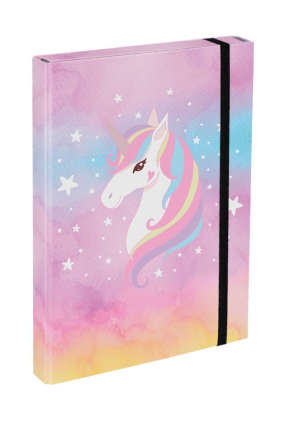 BAAGL 5 SET Airy Rainbow Unicorn: batoh, penál, sáček, box, desky - Baagl