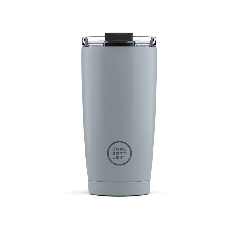 Nerezový termohrnek COOL BOTTLES Pastel Grey třívrstvý 550ml