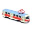 Tramvaj Tatra T3 česká kovová 16cm retro na zpětný chod v krabičce 20x8x6cm CZ design - Rappa