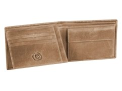 Pánská kožená peněženka s klopou Bugatti Volo malá světle hnědá