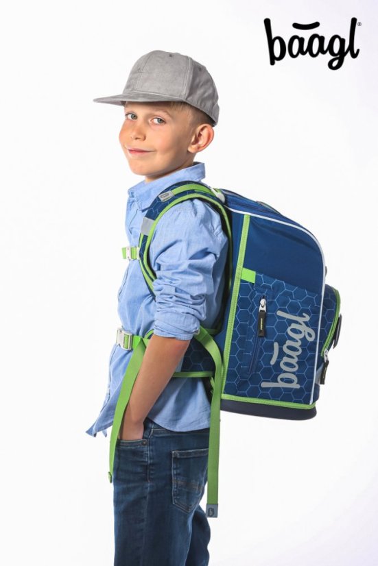BAAGL SET 3 Zippy plus Fotbalový míč: aktovka, penál, sáček - Baagl