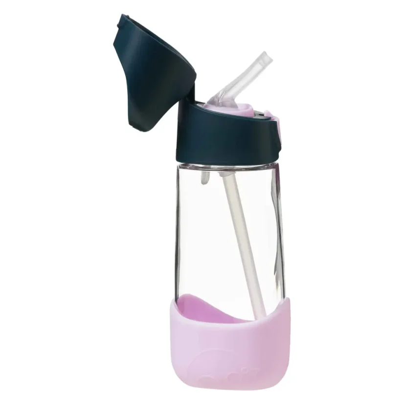 B.Box fľaša na pitie so slamkou 450 ml – Indigo Rose
