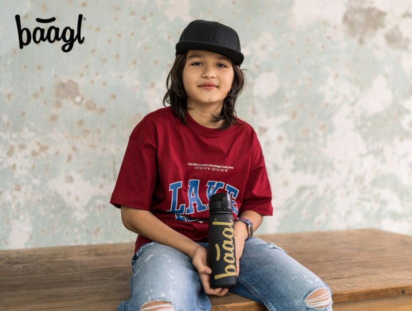 BAAGL Tritanová láhev na pití Gold, 700 ml - Baagl