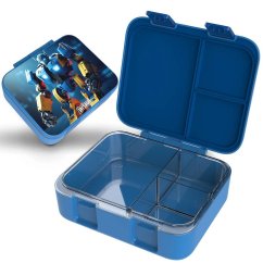 Box na desiatu JARLSON MILI Robot modrý