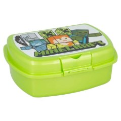 Stor Minecraft snack box zelený