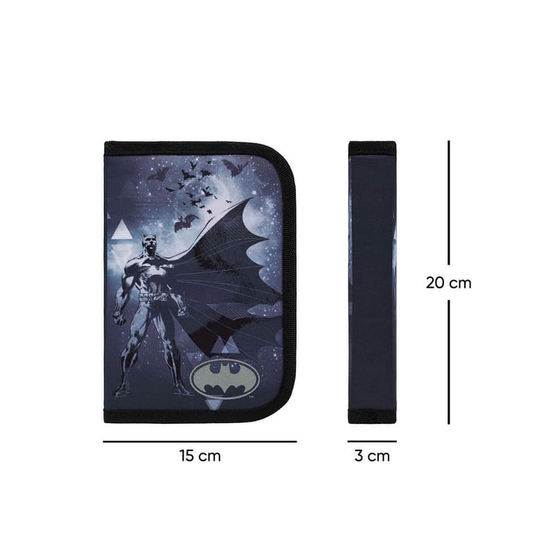 Školní penál Baagl klasik dvě chlopně Batman Storm