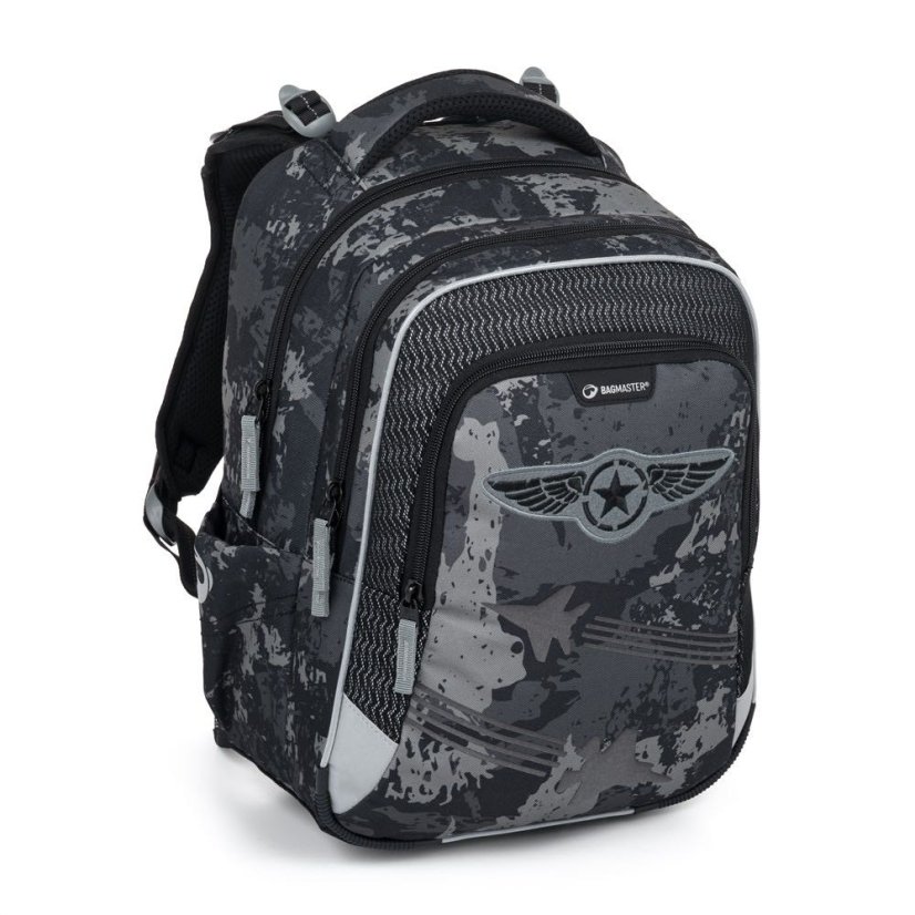 Školní batoh pro prvňáčky Bagmaster LUMI 24 B Stíhačky