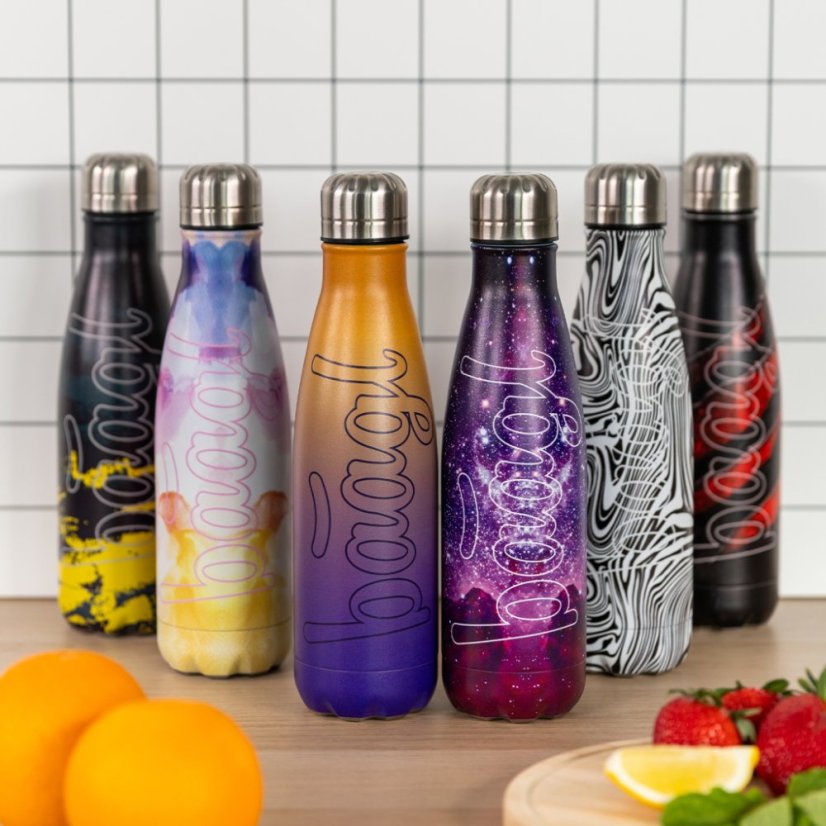 BAAGL Termofľaša s kovovým viečkom Galaxy, 500 ml - Baagl