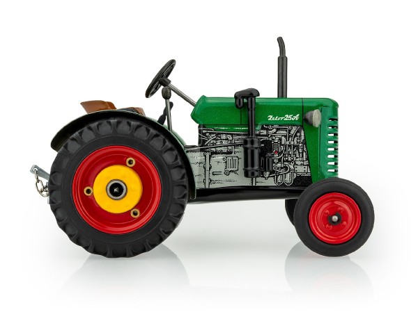 Traktor Zetor 25A zelený na klíček kov 15cm 1:25 v krabičce Kovap - Kovap