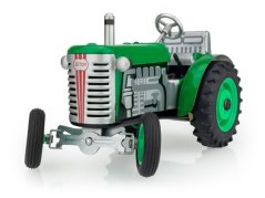 Traktor Zetor zelený na klíček kov 14cm 1:25 v krabičce Kovap - Kovap