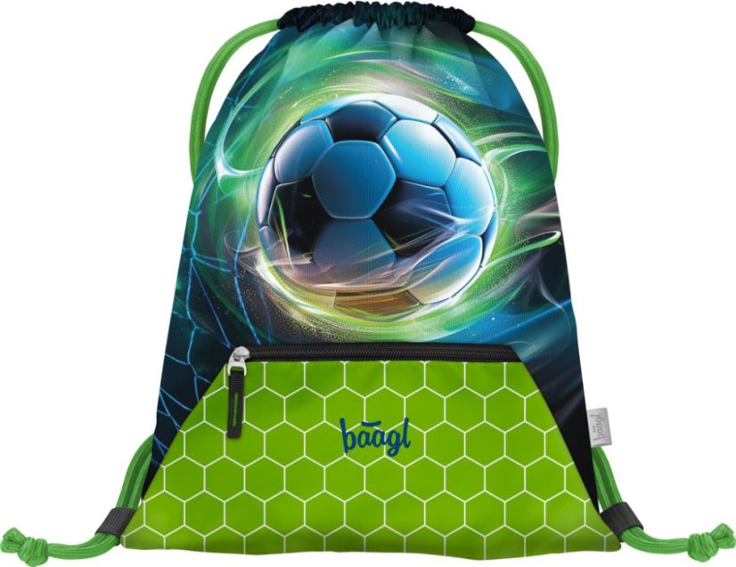 BAAGL SADA 5 Zippy Plus Futbalová lopta: aktovka, peračník, vrecko, zástera, peňaženka - Baagl