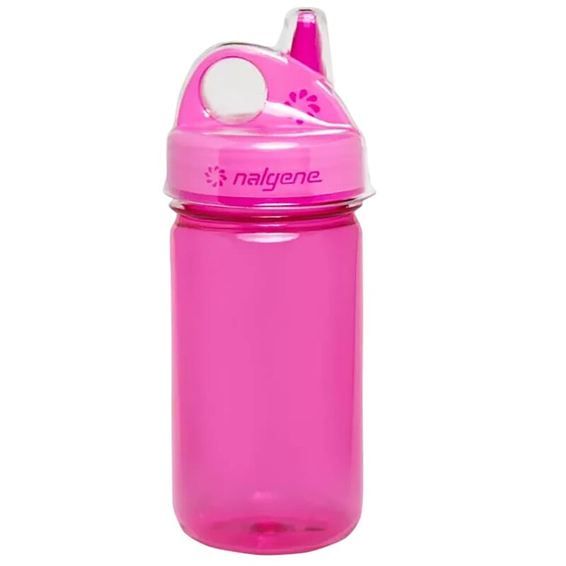 Dětská láhev na pití Nalgene Grip`n Gulp růžová