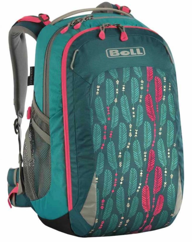 Školní batoh Boll SMART 24 Feathers teal