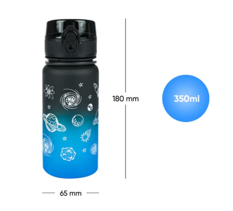Dětská tritanová láhev na pití Baagl Gradient Vesmír 350 ml