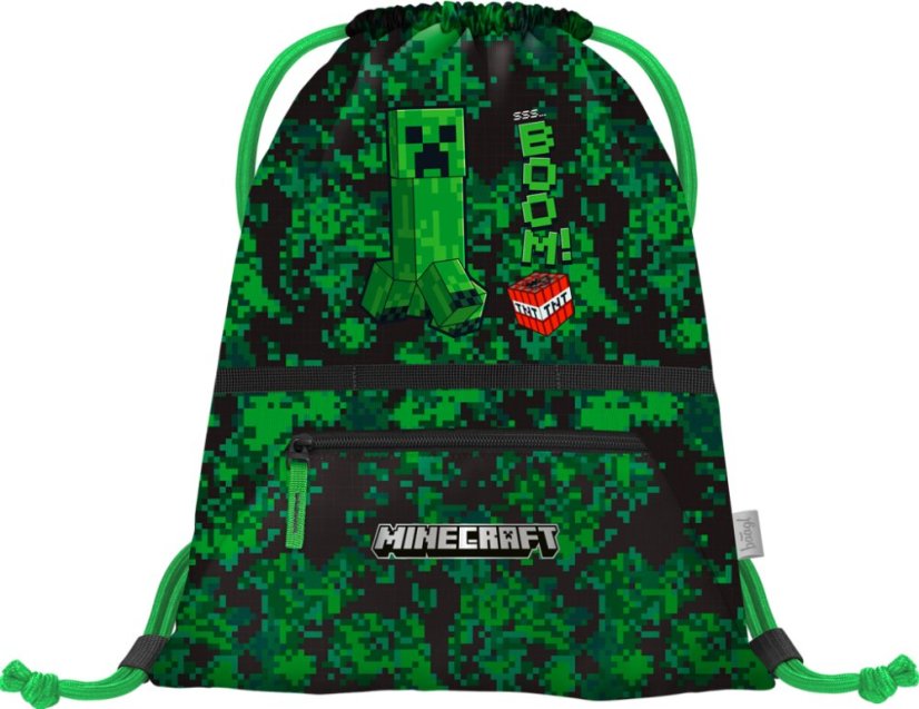 BAAGL SET 3 Zippy Plus Minecraft Boom: aktovka, penál, sáček - Baagl