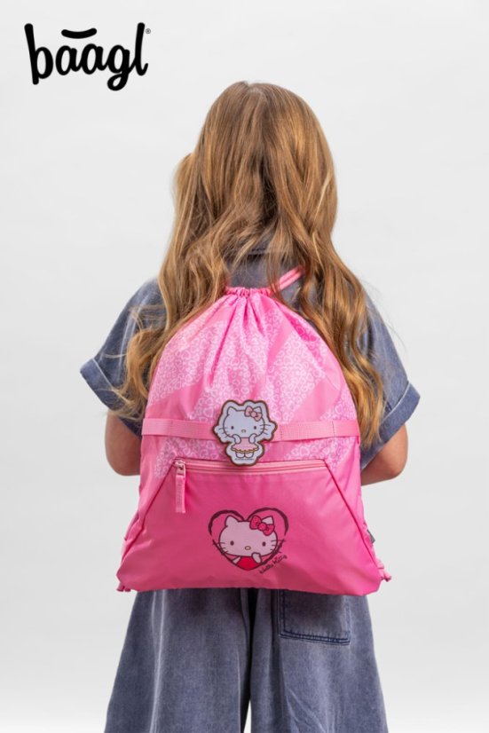 BAAGL Sáček s kapsou Hello Kitty Sweet Leopard GRS - Baagl