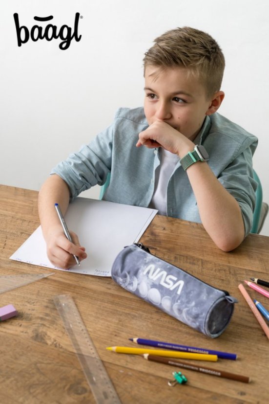 BAAGL Studentské pouzdro Nasa Grey - Baagl