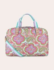 Cestovní taška Oilily Weekender Aqua, kolekce Summer paisley
