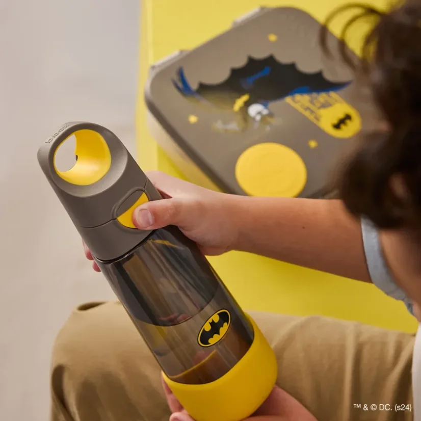 B.Box láhev na pití s brčkem 600 ml – Batman