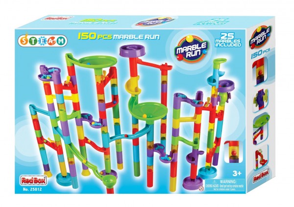 Kuličková dráha plast 150ks v krabici 54x38x8cm - Teddies