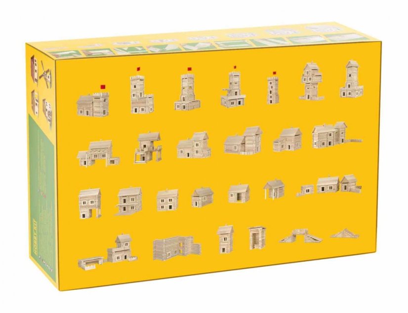 Dřevěná stavebnice Walachia Vario Massive 209 dílů