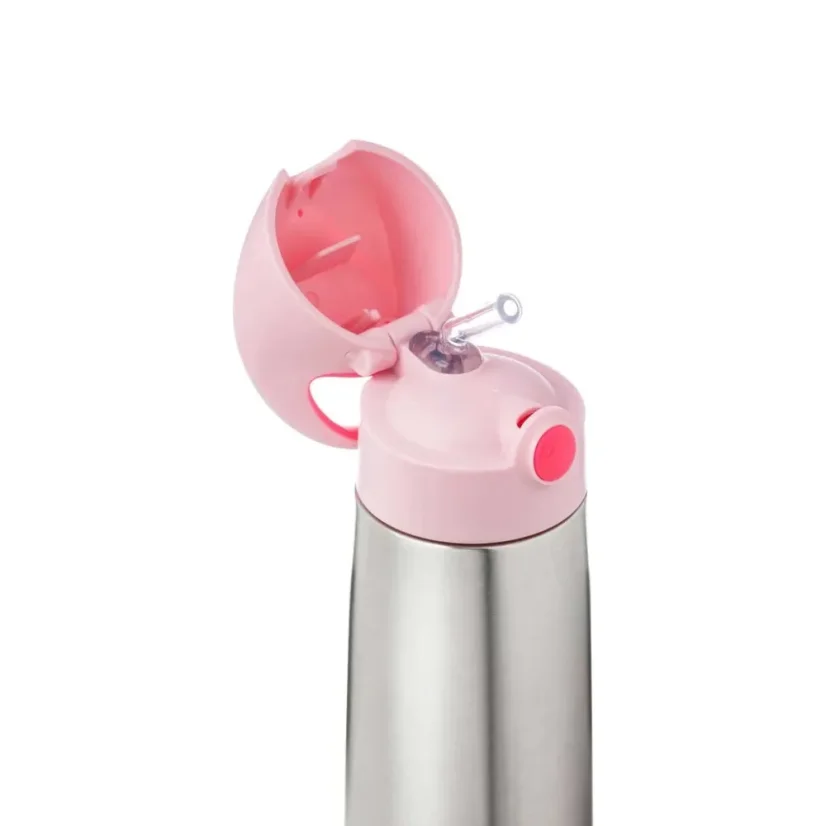 B.Box termoska na pití s brčkem 500 ml – Flamingo Fizz