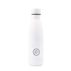 Nerezová termolahev COOL BOTTLES Mono White třívrstvá 500ml