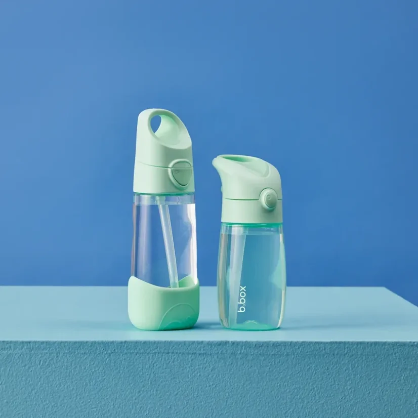 B.Box láhev na pití s brčkem 450 ml – Spearmint