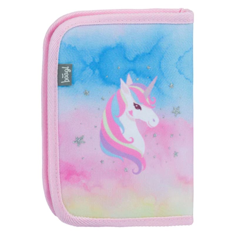 BAAGL 3 SET Airy Rainbow Unicorn: aktovka, penál, sáček