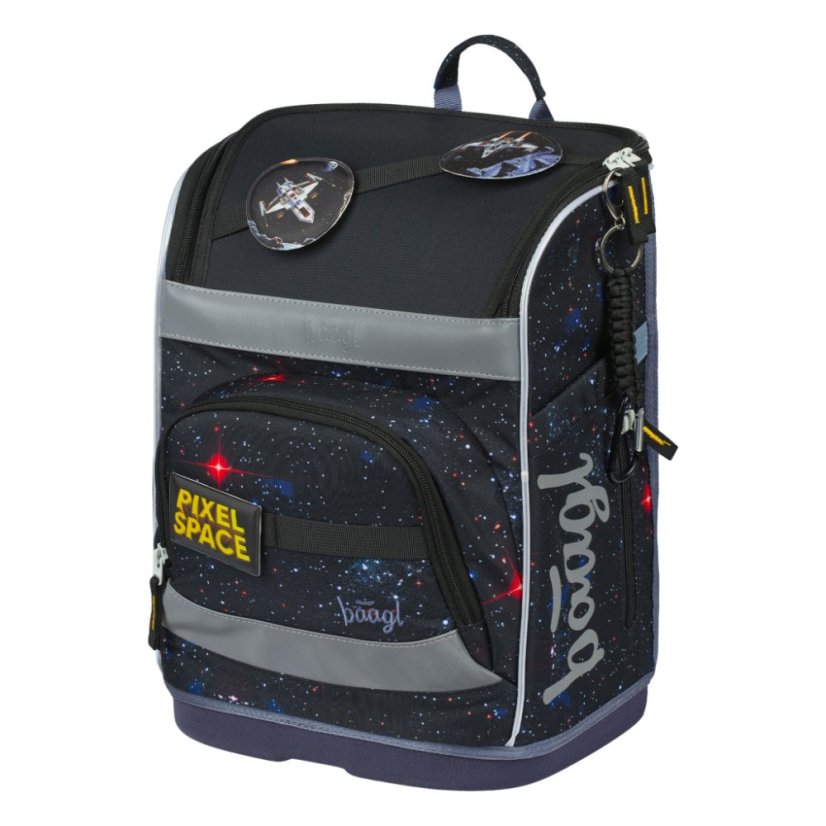 BAAGL SET 5 Zippy Plus Pixel Space: aktovka, penál, sáček, zástěra, peněženka - Baagl