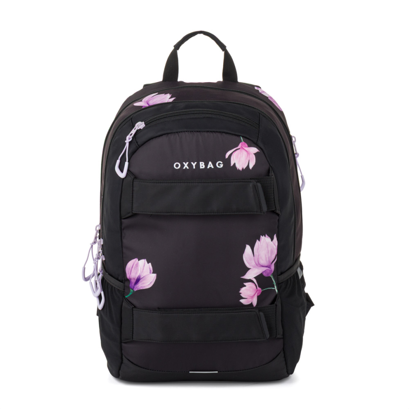 Oxybag Študentský batoh OXY Sport Flowers s puzdrom