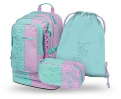 BAAGL SET 3 Cubic Sweet: batoh, penál, sáček - Baagl
