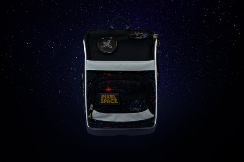 BAAGL Školská aktovka Zippy Plus Pixel Space - Baagl