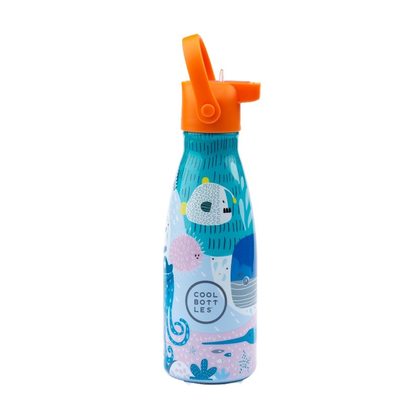 Dětská nerezová termolahev COOL BOTTLES Kids Sea World třívrstvá 260ml 3D