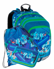 Školní batoh v setu Bagmaster ALFA 21 B - 3 díly